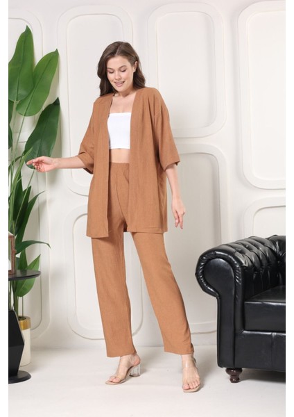 Şık - Kimono Hırkalı Bürümcük Takım Oversize Düşük Kol M - 6xl fiyatları