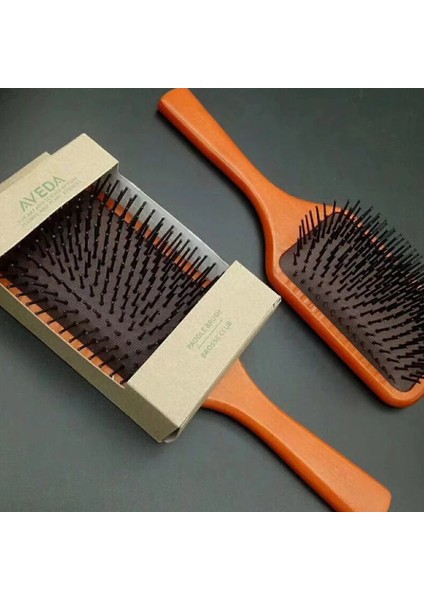 Şeftali Ahşap Saç Fırçası Saç Derisi Saç Fırçası Taraklar Kadın Arapsaçı Kuaförlük (Yurt Dışından) modelleri