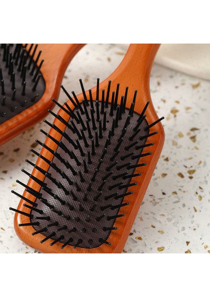 Şeftali Ahşap Saç Fırçası Saç Derisi Saç Fırçası Taraklar Kadın Arapsaçı Kuaförlük (Yurt Dışından) indirimleri