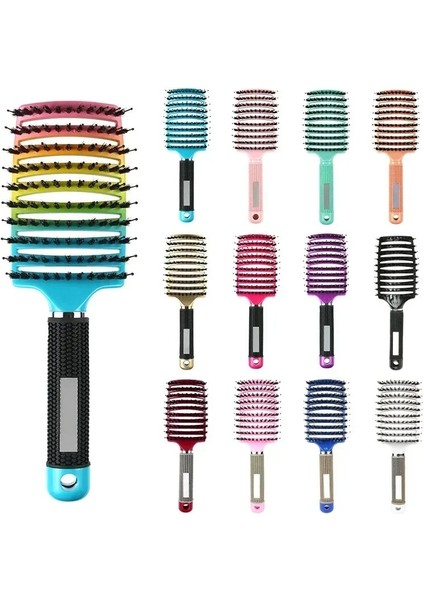 Saç Fırçası Saç Derisi Masaj Tarak Saç Fırçası Kıl Naylon Kadın Saç Fırçası Salon Kuaförlük Şekillendirici Saç Derisi Masaj Tarak Araçları (Yurt Dışından)