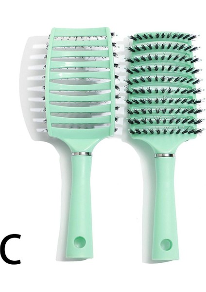 Saç Derisine Masaj Tarak Saç Fırçası Kadın Islak Kuru Kıvırcık Salon Dolaşıklık Çözücü Naylon Araçları Saç Kıl Şekillendirici Fırça Saç C0J2 (Yurt Dışından)