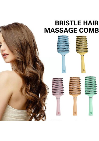 Saç Derisine Masaj Tarak Saç Fırçası Kadın Islak Kuru Kıvırcık Salon Dolaşıklık Çözücü Naylon Araçları Saç Kıl Şekillendirici Fırça Saç C0J2 (Yurt Dışından) fırsatları