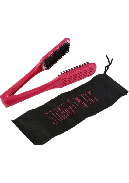Seramik Doğrultma Tarak Çift Taraflı Fırça Kelepçe Saç Tarak Hairstylig Aracı Kırmızı 240*50*30MM (Yurt Dışından) fiyatları
