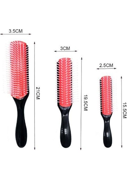 Erkekler Saç Tarak 9 Satır Dolaşık Açıcı Saç Fırçası Sıçan Kuyruk Tarak Şekillendirici Saç Fırçası Düz Kıvırcık Islak Saç Derisi Masaj Fırçası Kadın (Yurt Dışından) fırsatları
