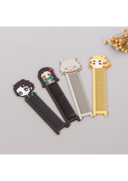 Saç Fırçası Kadın Anime Cosplay Iblis Avcısı Mini Metal Tarak Anti-Statik Kuaförlük Güzellik Araçları Salon Aksesuarları (Yurt Dışından) modelleri