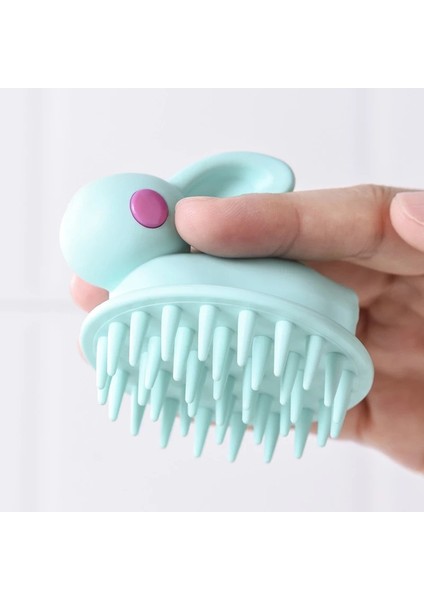 Silikon Şampuan Saç Derisi Saç Masajı Kafa Vücut Saç Derisi Masaj Fırçası Tarak Saç Yıkama Tarağı Duş Fırçası Banyo Spa Masaj Fırçası (Yurt Dışından)