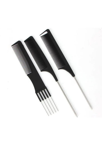 Adet Yeni Pro Siyah Ince Diş Metal Pin Saç Tarak Kuaförlük Saç Stili Sıçan Kuyruğu Tarak Fırça 7 Türleri #11 (Yurt Dışından) fiyatları