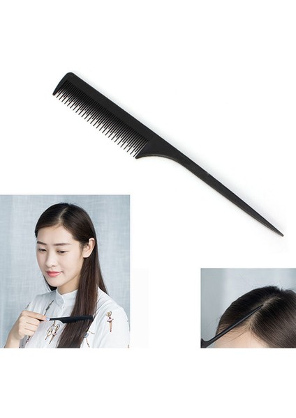 Adet Yeni Pro Siyah Ince Diş Metal Pin Saç Tarak Kuaförlük Saç Stili Sıçan Kuyruğu Tarak Fırça 7 Türleri #11 (Yurt Dışından) modelleri