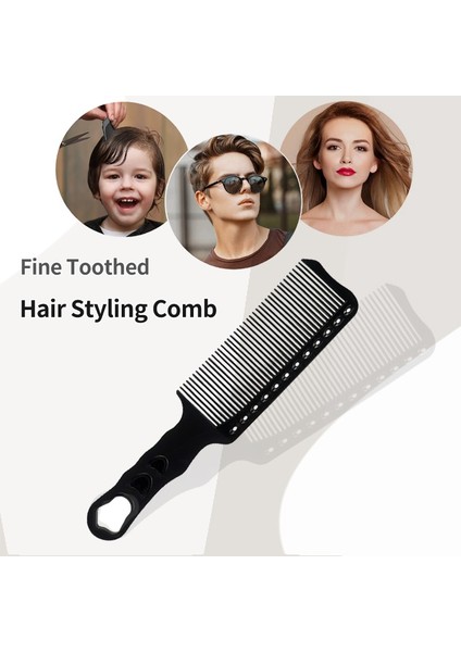 Sıcak Satış Siyah Berber Düz Üst Kesme Tarak Profesyonel Salon Kuaförlük Erkekler ve Kadınlar Tarak Saç Şekillendirici (Yurt Dışından)