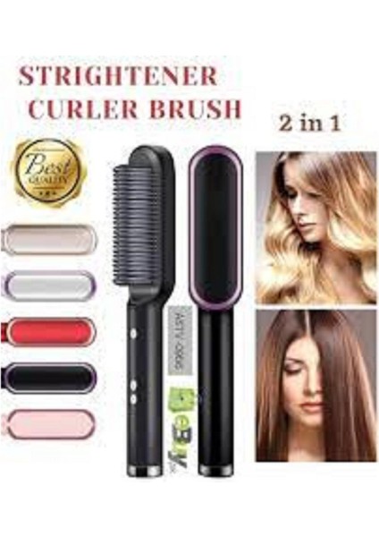 Profesyonel Isıtmalı Saç Fırçası Saç Düzleştirici HQT-909B (Yurt Dışından)