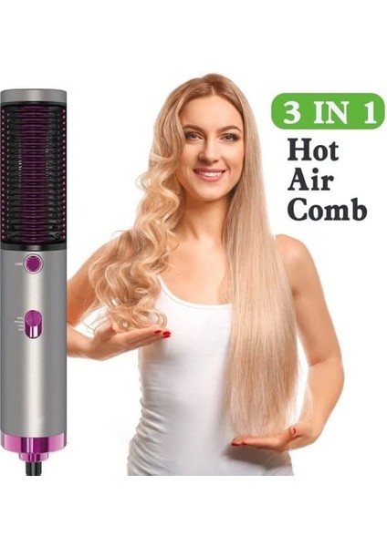 Sıcak Saç Fırçası Düzleştirici (Yurt Dışından)