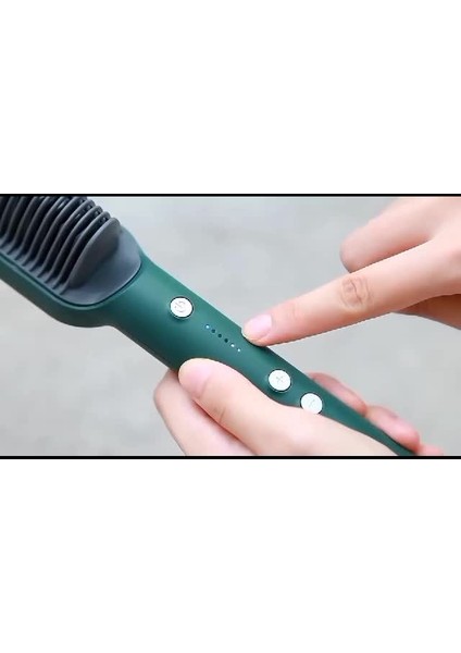 Elektrikli Saç Düzleştirme Fırçası | Saç Düzleştirme ve Kıvırma Için Şekillendirme Aracı | Kızlar Için Üç Dakikada Şekillendirme Tarağı (Yurt Dışından)