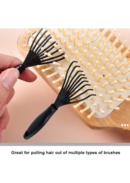 Mini Saç Fırçası Temizleyici Tırmık Tarak Temizleme Fırçası Saç Tozunu Çıkarmak Için Ev ve Salon Kullanımı Fırça Bakımı Salon Şekillendirici Araçları (Yurt Dışından)