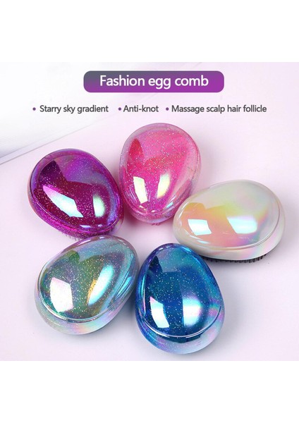 5 Renk Saç Fırçası Kadın Yumurta Yuvarlak Şekil Tarak Şekillendirici Araçları Fırça Anti-Statik Saç Dökülmesini Azaltmak Için Salon Saç Bakımı Tarak Seyahat (Yurt Dışından)