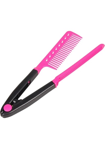 Dıy Salon Katlanır Kuaförlük Şekillendirici Saç Düzleştirici V Tipi Tarak Klip Tasarım Moda Salon Saç Fırçası Araçları (Yurt Dışından) modelleri