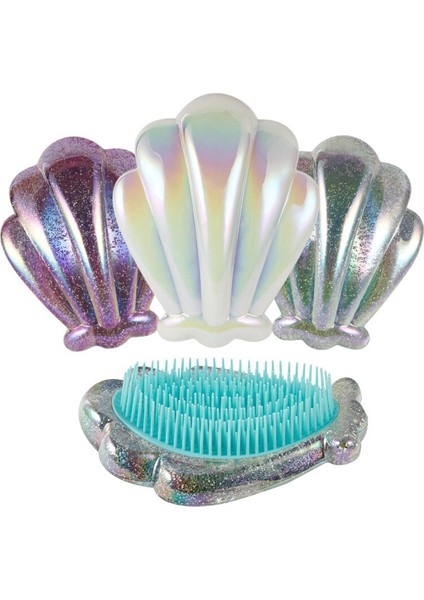 Roufeı Güzellik Glitter Tarzı Kabuk Tarak Saç Kadın Saç Bakımı Şekillendirici Aracı Berber Aksesuarlarıdetangler Tarak Anti-Statik Saç Fırçası (Yurt Dışından)