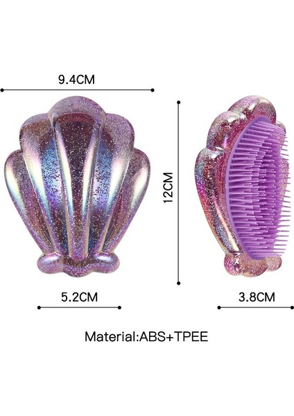 Roufeı Güzellik Glitter Tarzı Kabuk Tarak Saç Kadın Saç Bakımı Şekillendirici Aracı Berber Aksesuarlarıdetangler Tarak Anti-Statik Saç Fırçası (Yurt Dışından) modelleri
