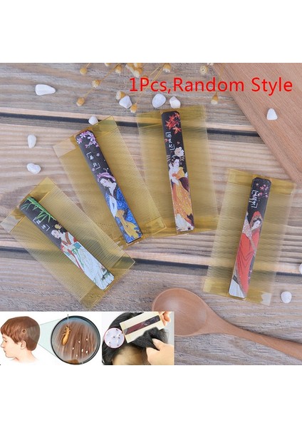 Çift Taraflı Kafa Bit Tarağı Reçine Yoğun Dişli Tarak Tarak Kuaförlük Tarağı Saç Bakım Aksesuarları Aracı Bit Tarağı (Yurt Dışından)