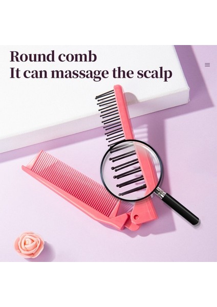 Adet Taşınabilir Seyahat Katlanır Tarak Fırça Masaj Saç Tarak Anti Statik Kuaförlük Şekillendirici Aracı Kadın Kişilik Firkete (Yurt Dışından) modelleri