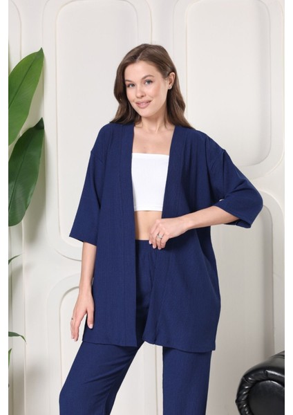 Şık - Kimono Hırkalı Bürümcük Takım Oversize Düşük Kol M - 6xl indirimleri