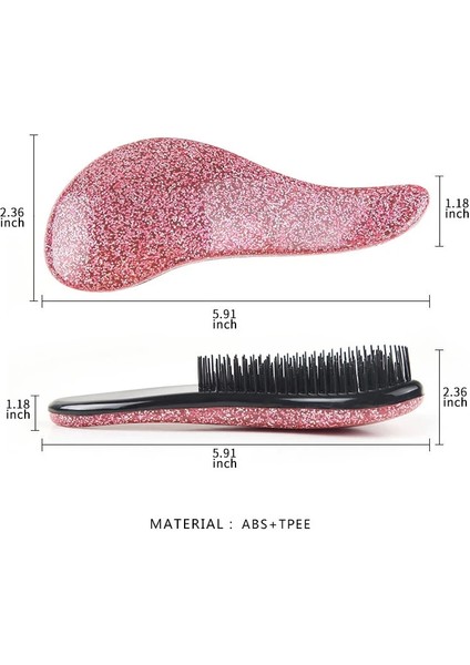 Kuaförlük Ürünleri Parlak Glitter Mini Prenses Tt Taraklar Berber Aksesuarları Duş Saç Fırçası Masaj Saç Derisi Şekillendirici Aracı (Yurt Dışından) fiyatları