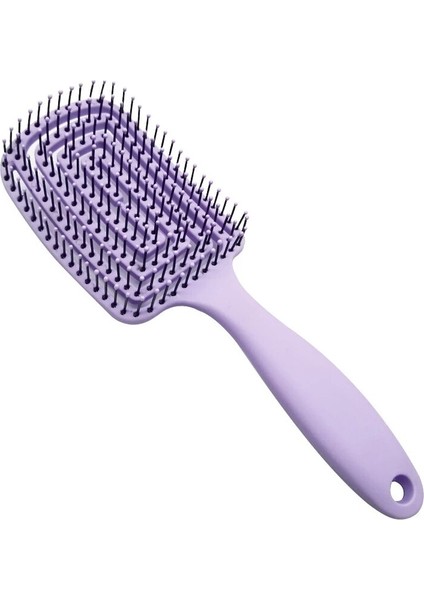 Taşınabilir Saç Fırçası Saç Derisi Masaj Tarak Salon Kadın Kauçuk Kaymaz Kolu Kuru Islak Kuaförlük Tarzı Aracı Saç Fırçası Sağlık (Yurt Dışından) fırsatları