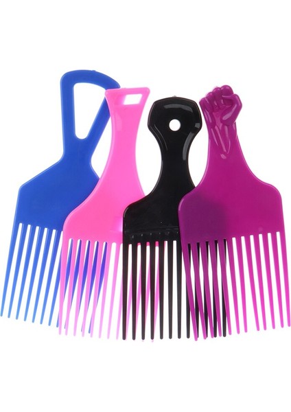 Adet Geniş Diş Fırçası Seçim Tarak Çatal Saç Fırçası Ekleme Saç Toplama Tarak Plastik Dişli Tarak Kıvırcık Afro Saç Şekillendirici Araçları (Yurt Dışından)