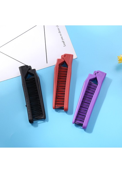 Katlanabilir Saç Tarak Çift Başlı Dişli Kadın Seyahat Taşınabilir Dıy Saç Güzellik Plastik Tarak Masaj Fırçası Kuaförlük Araçları (Yurt Dışından) modelleri