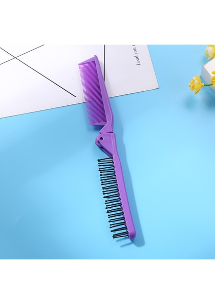 Katlanabilir Saç Tarak Çift Başlı Dişli Kadın Seyahat Taşınabilir Dıy Saç Güzellik Plastik Tarak Masaj Fırçası Kuaförlük Araçları (Yurt Dışından) indirimleri