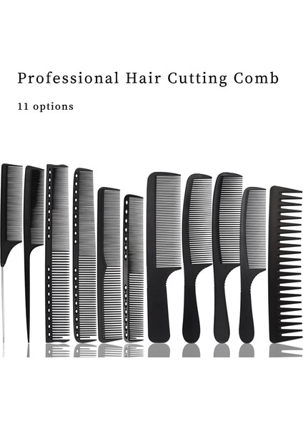 (Lütfen Bana Rengini Söyleyin)) Yeni Teknoloji Karbon Fiber Salon Kuaförlük Tarak Saç Tarak Ultra-Ince Karışık Saç Fırçası Profesyonel Berber Aletleri (Yurt Dışından)