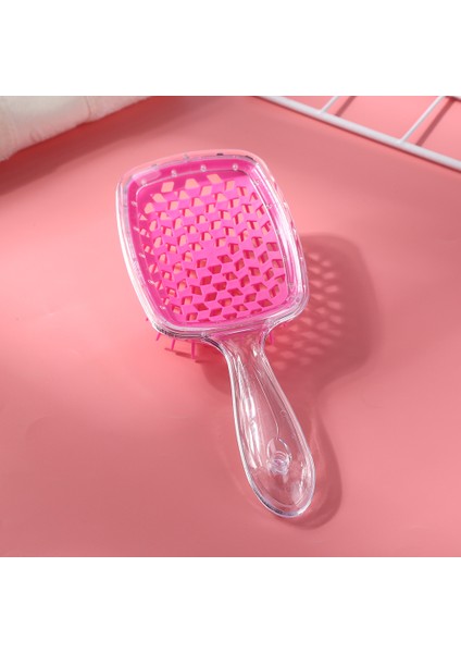 Şeffaf Içi Boş Örgü Tarak Islak Kuru Çift Kullanımlı Kadın Saç Derisi Masaj Tarak Saç Fırçası Oymak Ev Salon Dıy Kuaförlük Aracı (Yurt Dışından) fırsatları