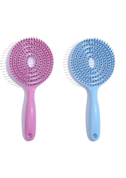 Draagbare Borstel Hoofdhuid Masaj Kam Salon Vrouwen Kauçuk Kaymaz Handvat Droog Nat Kappers Stijl Aracı Haarborstel Gezondheid Zorg (Yurt Dışından)