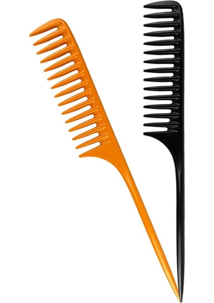 Profesyonel Ucu Kuyruk Saç Tarak Salon Berber Aksesuarları Saç Fırçası Kuaförlük Aracı Dıy Saç Geniş Diş Taraklar Rastgele Renk (Yurt Dışından)