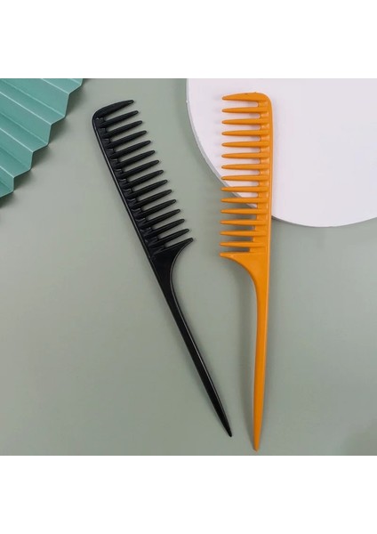 Profesyonel Ucu Kuyruk Saç Tarak Salon Berber Aksesuarları Saç Fırçası Kuaförlük Aracı Dıy Saç Geniş Diş Taraklar Rastgele Renk (Yurt Dışından) fiyatları