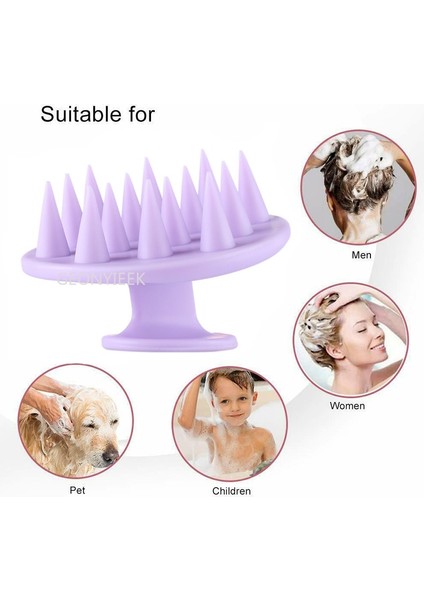 Silikon Saç Derisine Masaj Fırçası Saç Fırçası Şampuan Masaj Tarak Banyo Masaj Fırçası Saç Derisine Masaj Saç Duş Fırçası Tarak Bakım Aracı (Yurt Dışından) modelleri