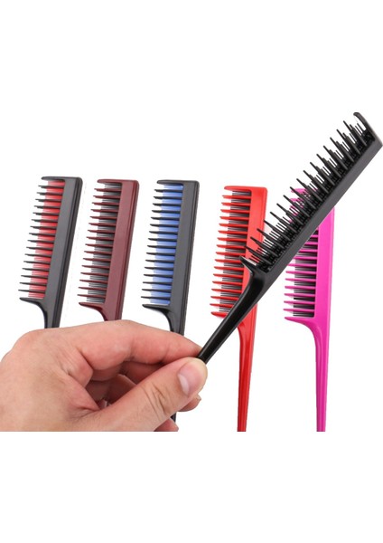 1pc Yeni Ürünler Üçlü Alay Tarak Sıçan Kuyruğu Geri Fırçalama Penye Kaygan Saç Şekillendirici Kadınlar Için (Yurt Dışından) fiyatları