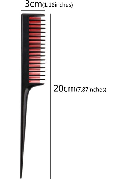 1pc Yeni Ürünler Üçlü Alay Tarak Sıçan Kuyruğu Geri Fırçalama Penye Kaygan Saç Şekillendirici Kadınlar Için (Yurt Dışından) modelleri