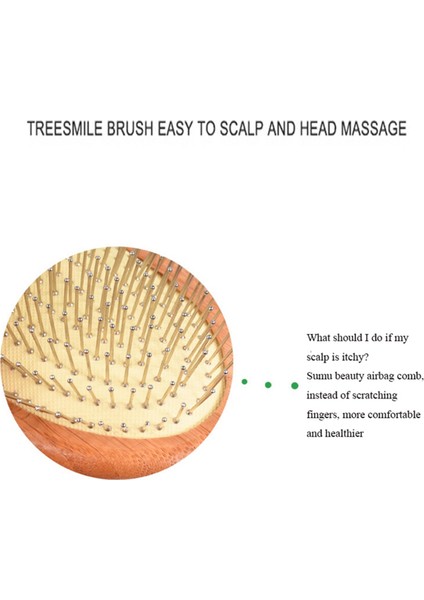 2x Ahşap Çelik Iğne Saç Fırçası Pin Hairush Saç Derisi Masajı Saç Sağlığını Geliştirmek Ahşap Kürek Dolaşık Açıcı Tarak-1 (Yurt Dışından) fırsatları