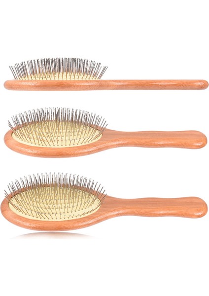 2x Ahşap Çelik Iğne Saç Fırçası Pin Hairush Saç Derisi Masajı Saç Sağlığını Geliştirmek Ahşap Kürek Dolaşık Açıcı Tarak-1 (Yurt Dışından) indirimleri