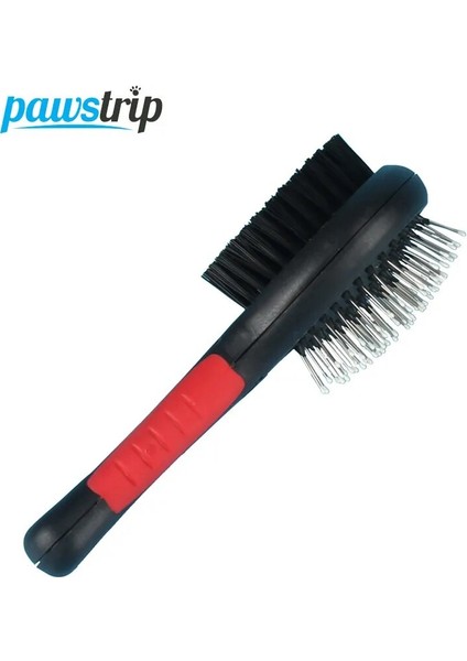 Adet Çift Yüzlü Pet Köpek Tarak Uzun Saç Fırçası Plastik Saplı Yavru Kedi Masaj Banyo Fırçası Çok Fonksiyonlu Evcil Hayvan Bakım Aracı (Yurt Dışından)