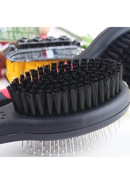 Adet Çift Yüzlü Pet Köpek Tarak Uzun Saç Fırçası Plastik Saplı Yavru Kedi Masaj Banyo Fırçası Çok Fonksiyonlu Evcil Hayvan Bakım Aracı (Yurt Dışından) indirimleri