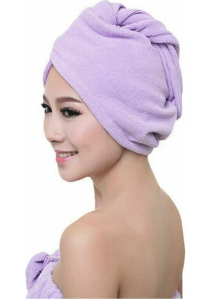 Yüzme Havlusu Hızlı Hızlı Kuruyan Saç Şapka Emici Havlu Kapağı Türban Wrap Yumuşak Duş Şapkası (Yurt Dışından) indirimleri