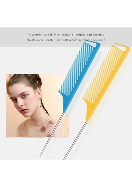 Renkli Ince Diş Tarak Metal Pin Anti-Statik Saç Stili Sıçan Kuyruğu Tarak 220X28X4MM Saç Kenar Düzeltici Şekillendirici Güzellik Araçları (Yurt Dışından) modelleri