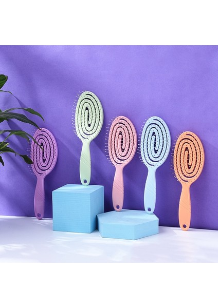 Elastik Masaj Tarak Taşınabilir Saç Fırçası Masaj Fırçası Fırçalar Kafa Taraklar Saç Derisi Masaj Fırçası Islak ve Dalgalı Paket (Yurt Dışından)