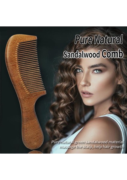 Özel Özel Logo Saf Doğal Sandal Ağacı Tarak Geniş Diş Anti Statik Masaj Taraklar Kadınlar Için Saç Araçları (Yurt Dışından)