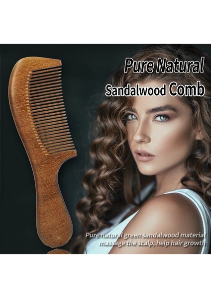 Özel Özel Logo Saf Doğal Sandal Ağacı Tarak Geniş Diş Anti Statik Masaj Taraklar Kadınlar Için Saç Araçları (Yurt Dışından) fiyatları