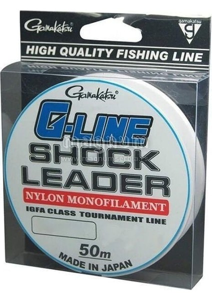 G-Line 0.37 mm 50M Monofilament Shock Leader Misina 10KG Çeker fiyatları
