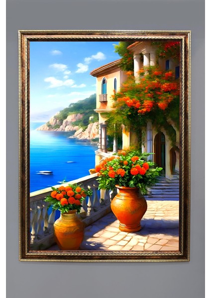 Doğa ve Manzara Desenli Çerçeveli Duvar Tablosu 50X70CM SERENE17