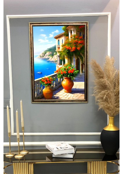 Doğa ve Manzara Desenli Çerçeveli Duvar Tablosu 50X70CM SERENE17