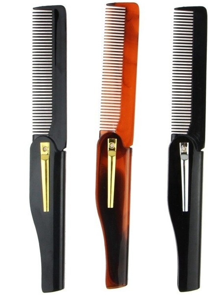 Yeni Tasarım Katlanabilir Saç Tarak Cep Klip Saç Bıyık Sakal Tarağı Saç Şekillendirici Aracı Kuaförlük Saç Tarak Erkekler Kadınlar Için Tarak (Yurt Dışından) fiyatları